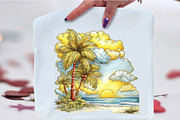 Yellow Beach Vacation Clipart, an Empty State Illustration by SVGArt (Thumbnail 3 of 5)