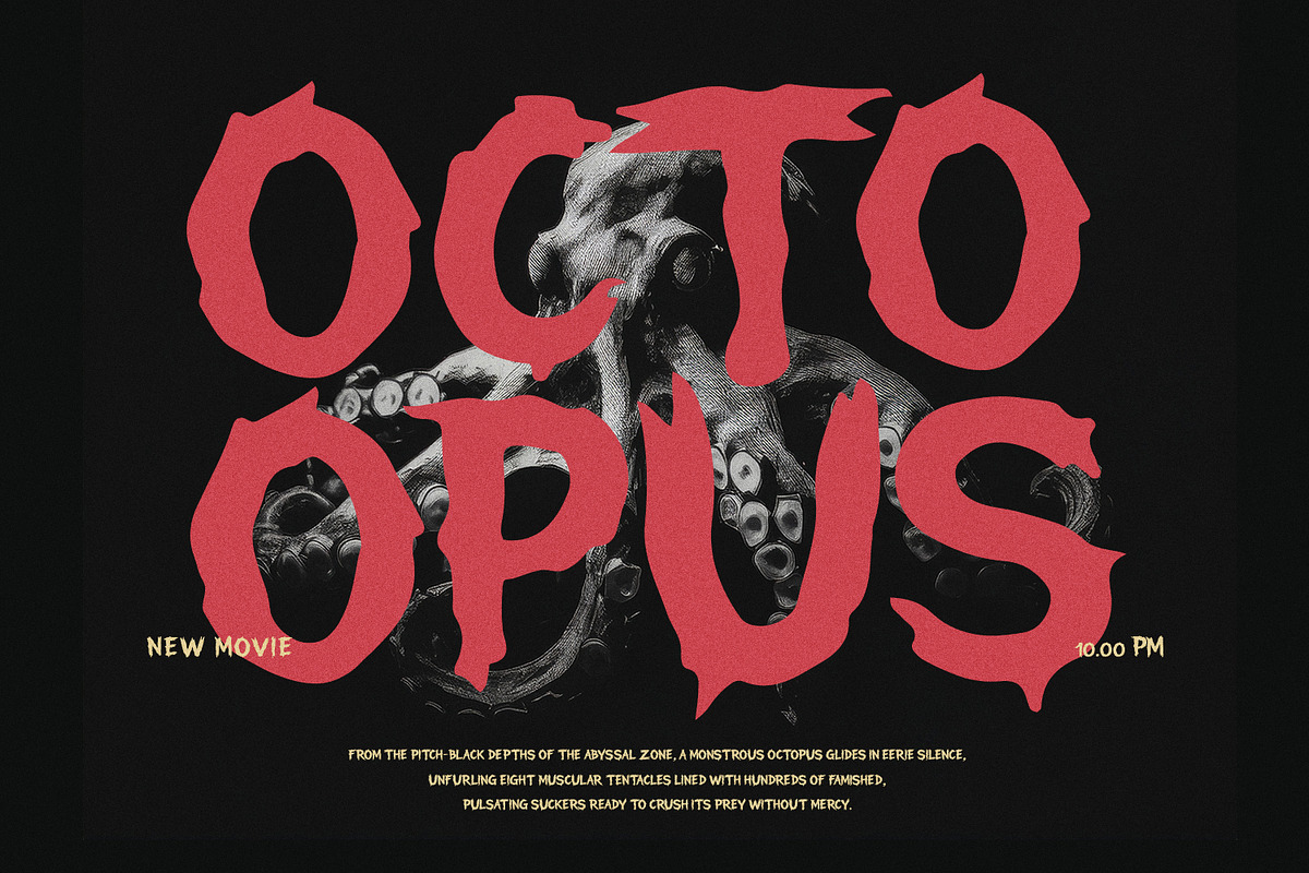 Heyend Ciwowks Horror Distressed, a Blackletter Font by Maulana Creative (Photo 2 of 6)