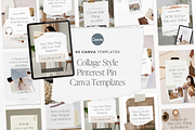 Collage Pinterest Pin Canva Template, a Templates & Theme by Tabitha Emma (Thumbnail 1 of 6)