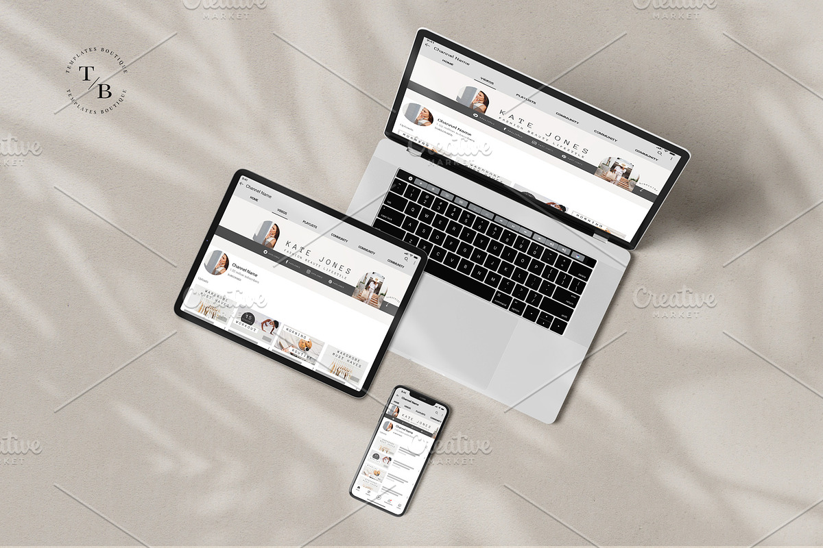 YouTube Channel Branding Kit | Canva, a Social Media Template by Templates Boutique (Photo 7 of 7)