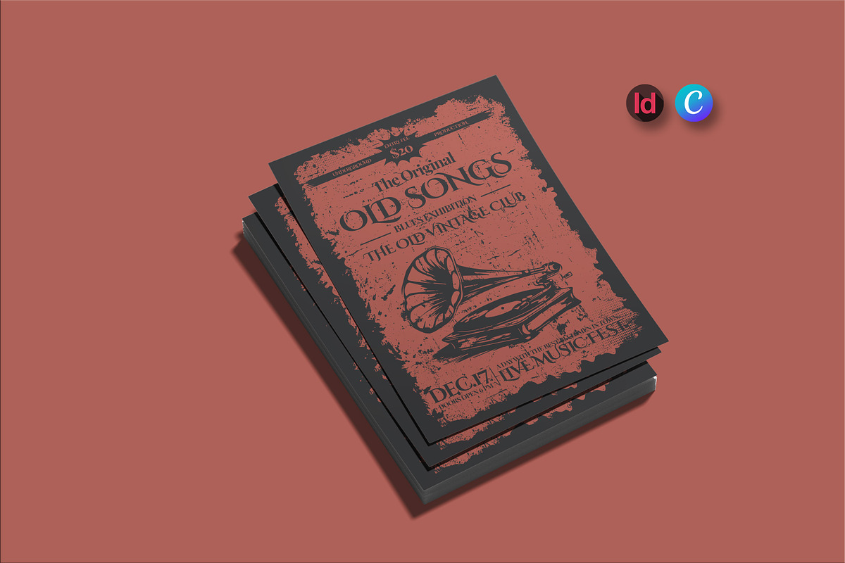 Old Songs Show Template, a Flyer Template by Creatiya Type (Photo 1 of 3)