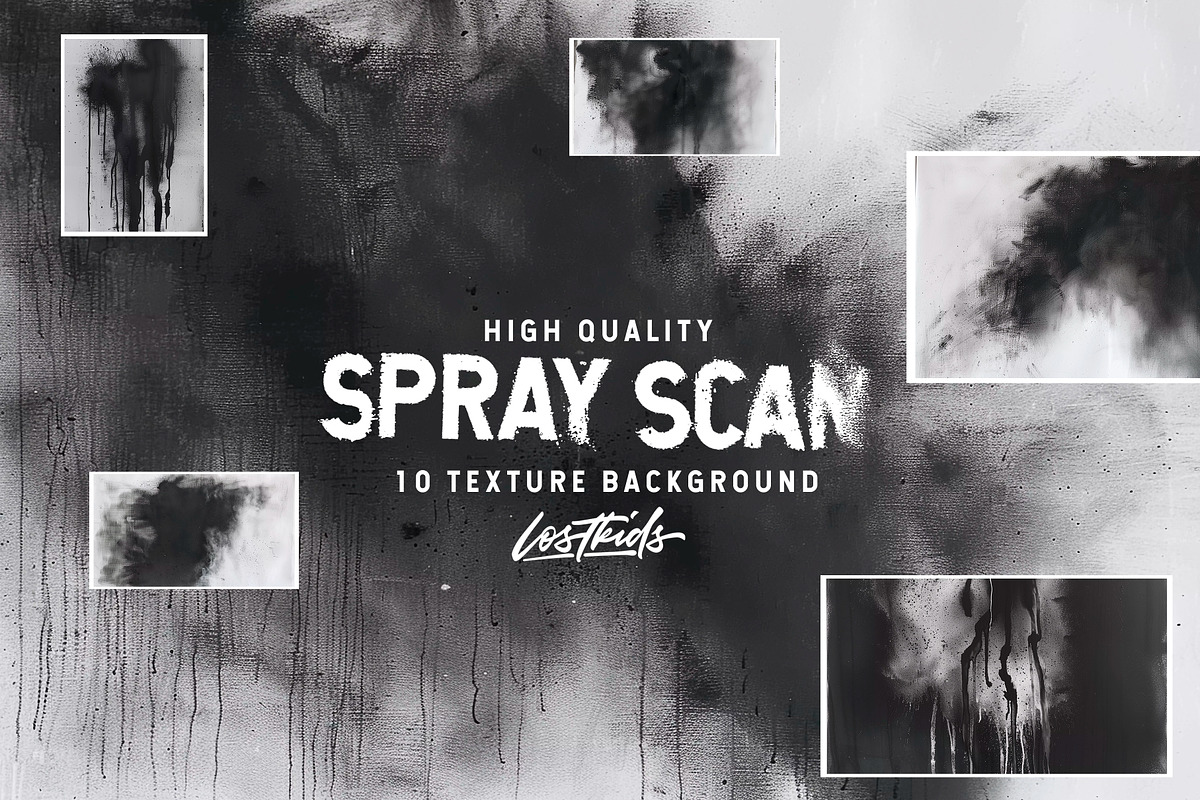 Spray Scan - 10 Texture Background, a Texture Graphic by Lostkids (Photo 1 of 5)