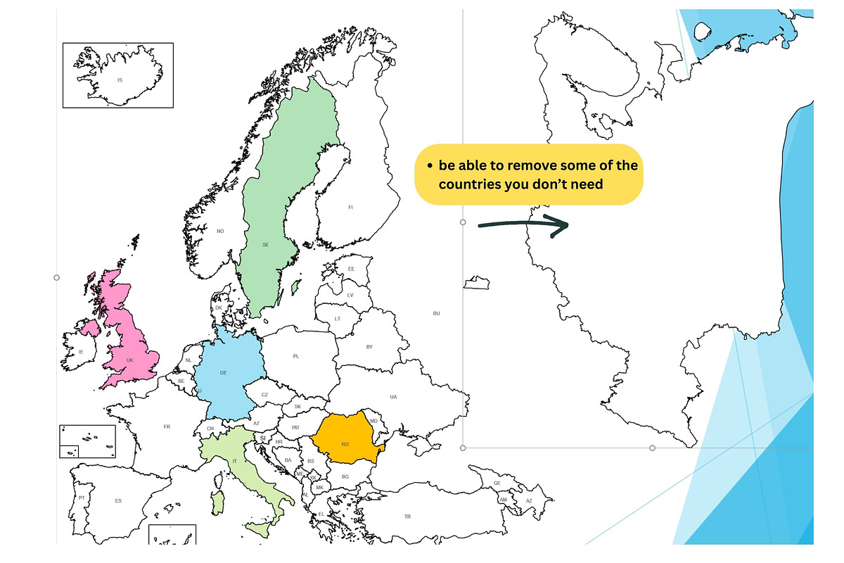 Europe Editable Power Point Template, a Design Template by DigitalDesignsLaura (Photo 2 of 3)