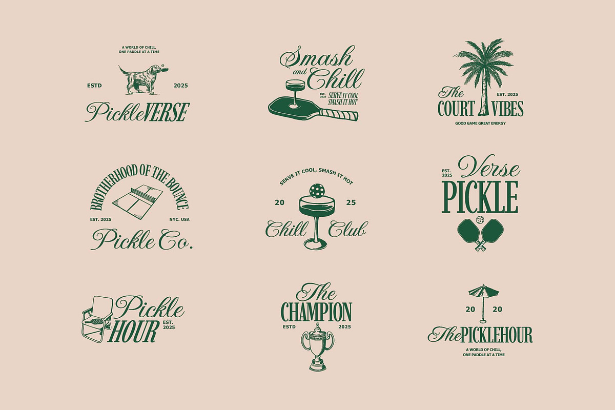Pickleball Graphic, a Sport Illustration by Skilline Supply Co. (Photo 3 of 13)