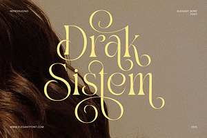 Drak Sistem Elegant Swash Serif Font