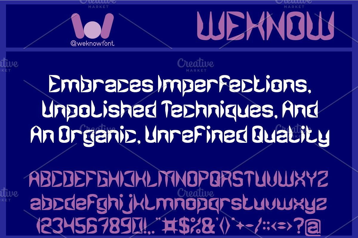 Rough and Raw font, a Font by weknow (Photo 5 of 8)
