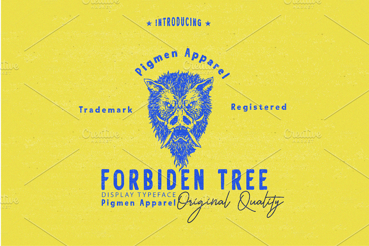 Forbiden Tree Font - Forzatype, a Sans Serif Font by Forzatype (Photo 1 of 4)