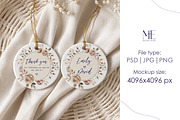 Round Ceramic Ornament Mockup Set, a Merchandise Mockup by Mie Mockup Studio (Thumbnail 5 of 7)