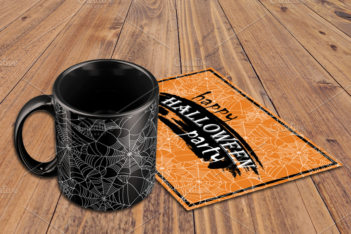 2 Halloween Seamless Patterns, a Pattern Graphic by Polina Makhalova (Photo 2 of 3)