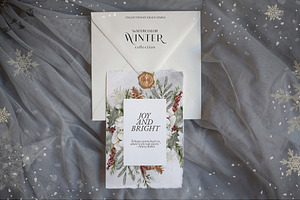 SALE! Watercolor Winter Holiday Set