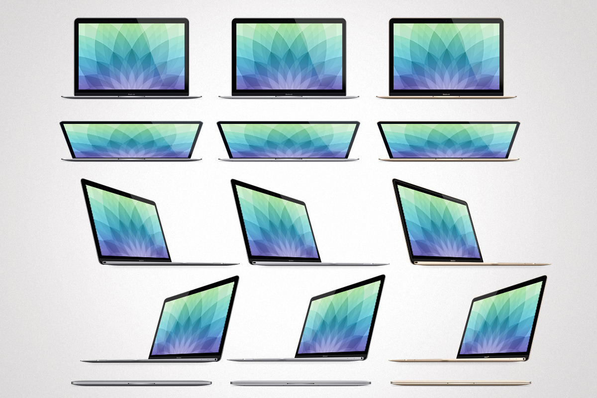 Apple MacBook 2015 Mockup, a Mac Mockup by RadekBroz (Photo 5 of 6)