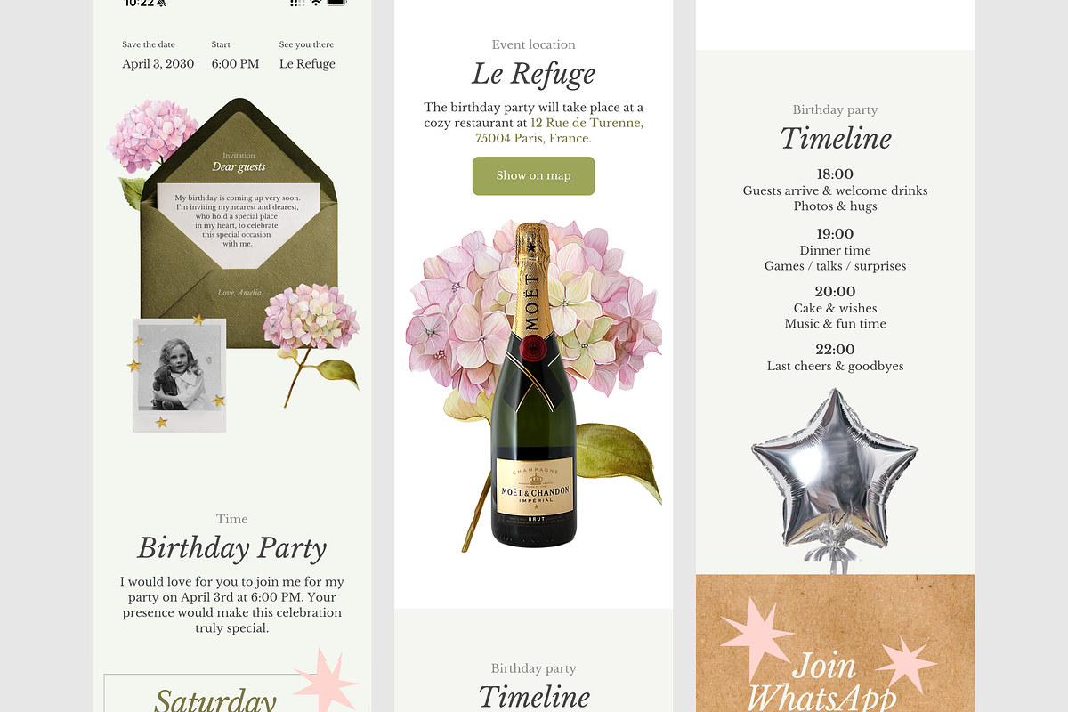 Birthday Party Website Invitation, an App Template by Creative Lovers (Photo 7 of 7)