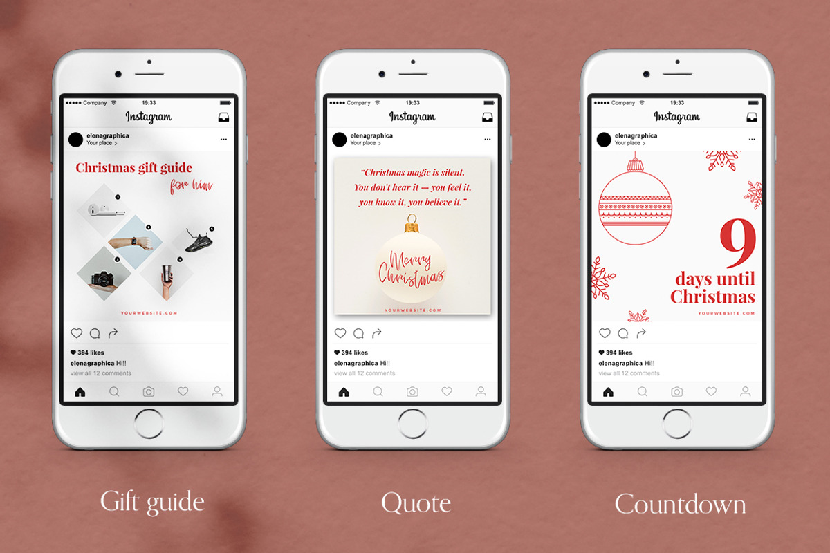 Christmas Social Media Pack, a Social Media Template by Eternel Design Studio (Photo 4 of 5)