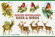 Complete Vintage Christmas Graphics, a Seasonal Illustration by French Kiss Collections (Thumbnail 13 of 28)