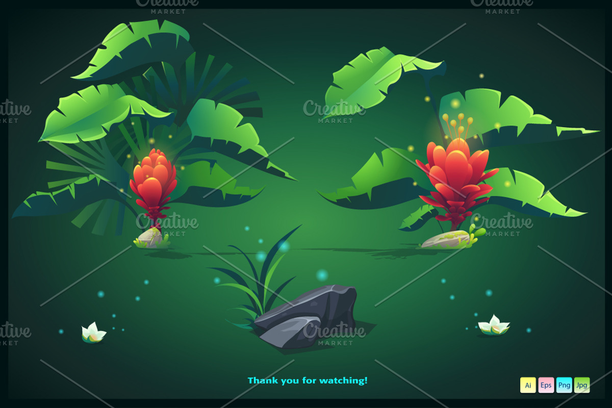 Tileable jungle, an Illustration by Nearbirds (Photo 5 of 5)