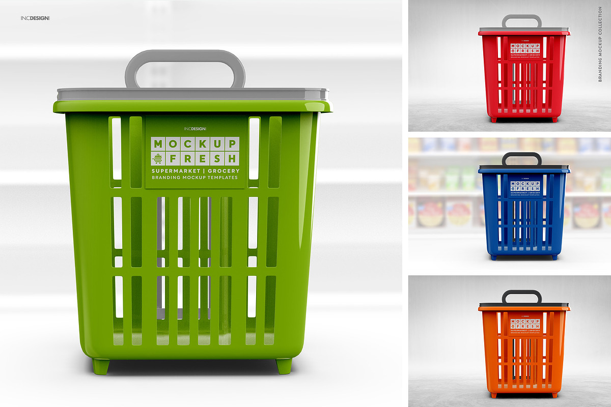 Basket Trolley Branding Mockup, a Product Mockup by INCDesign (Photo 6 of 12)