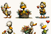 Cute Quirky Funny Duck Clipart, an Animal Illustration by Design Scotch (Thumbnail 4 of 7)