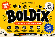 Boldix, a Sans Serif Font by LetterStock (Thumbnail 1 of 7)