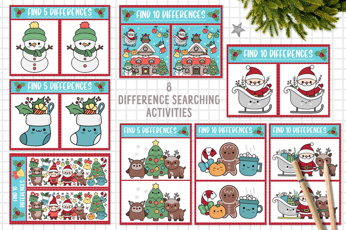 Kawaii Christmas games, an Animal Illustration by Lexi Claus (Photo 8 of 12)