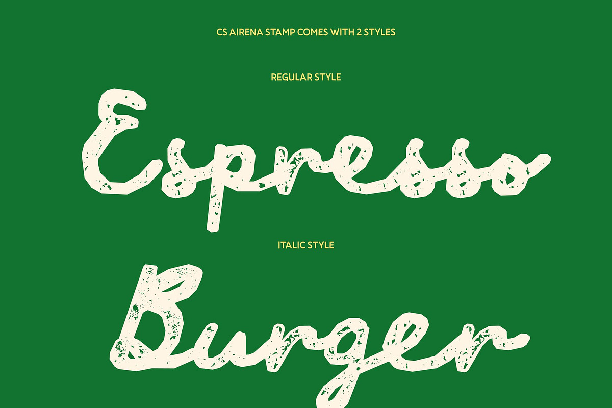 CS Airena Stamp, a Script Font by Craft Supply Co. (Photo 3 of 8)