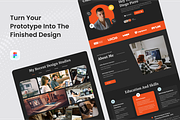 Personal Portfolio Landing Page, an UI Kit Template by SquidPixey (Thumbnail 4 of 5)