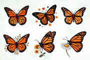 Whimsical Summer Monarch Butterflies, an Animal Illustration by Creative Art (Thumbnail 3 of 8)