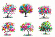watercolor happy spring tree clipar, an Illustration by Designworld (Thumbnail 4 of 8)