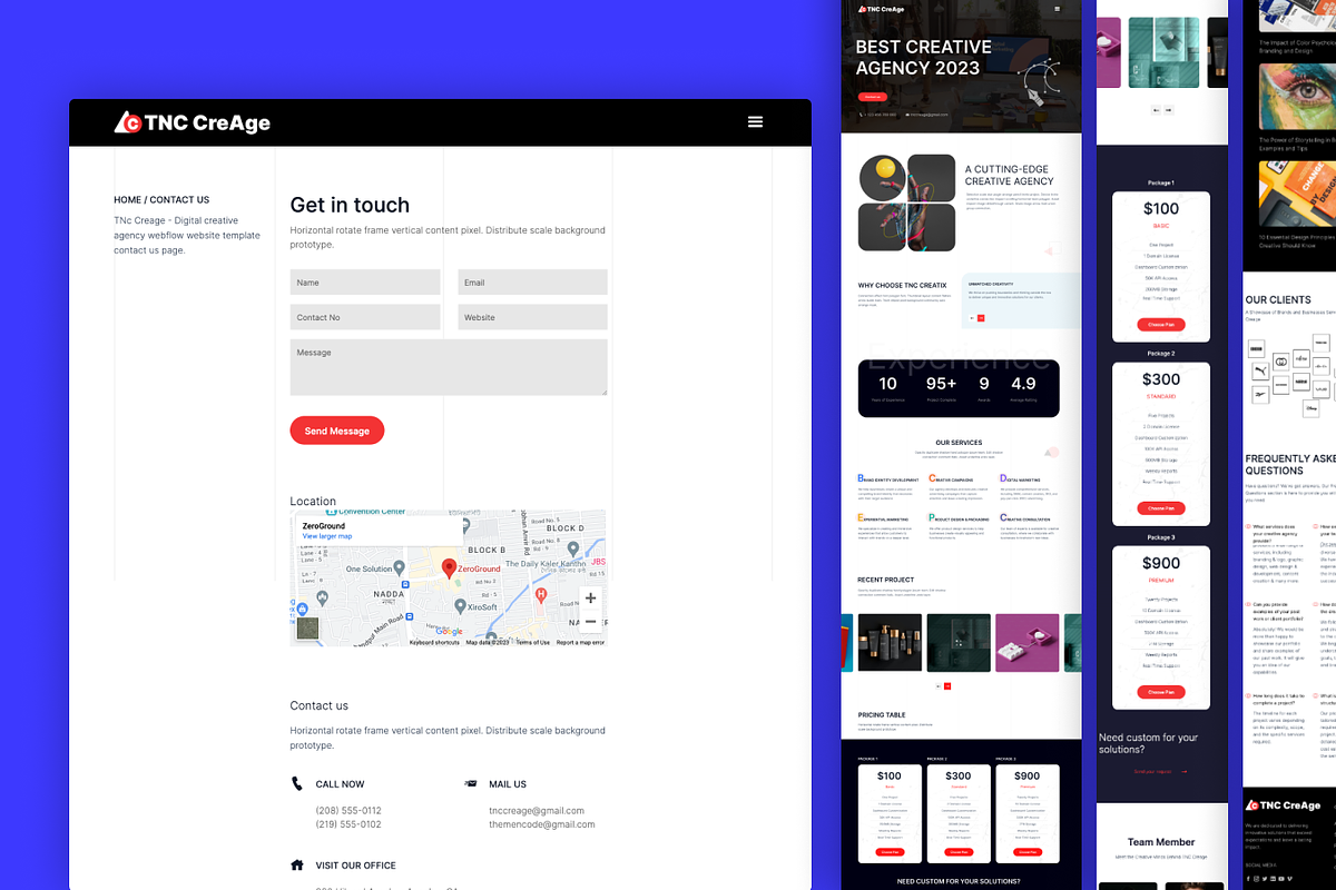 CreAge, Creative Agency Web Template, a HTML Template by TNCFlow (Photo 4 of 5)