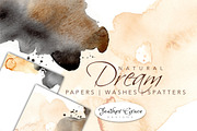 Ombre Grey & Brown Washes, an Illustration by Feather Grace Designs (Thumbnail 1 of 7)