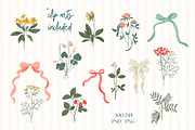 Cottage Garden. Floral & bows, a Pattern Graphic by PaperJamLab (Thumbnail 9 of 13)