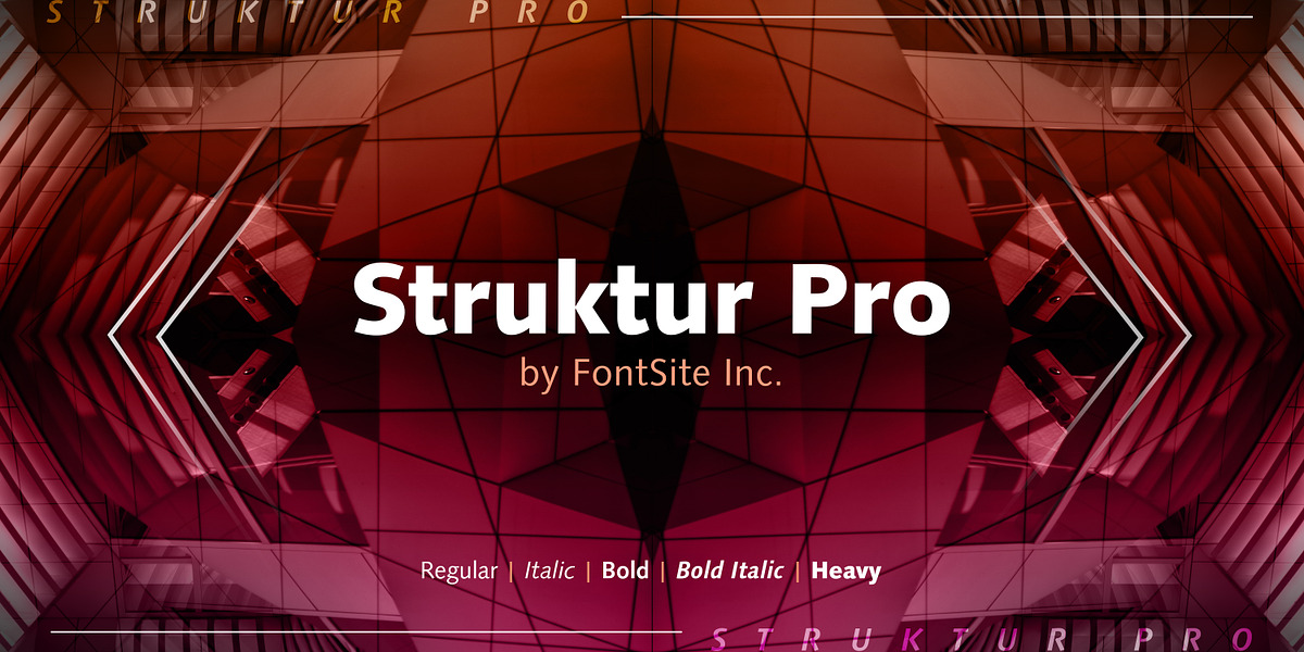 Struktur Pro, a Sans Serif Font by FontSite Inc. (Photo 1 of 2)