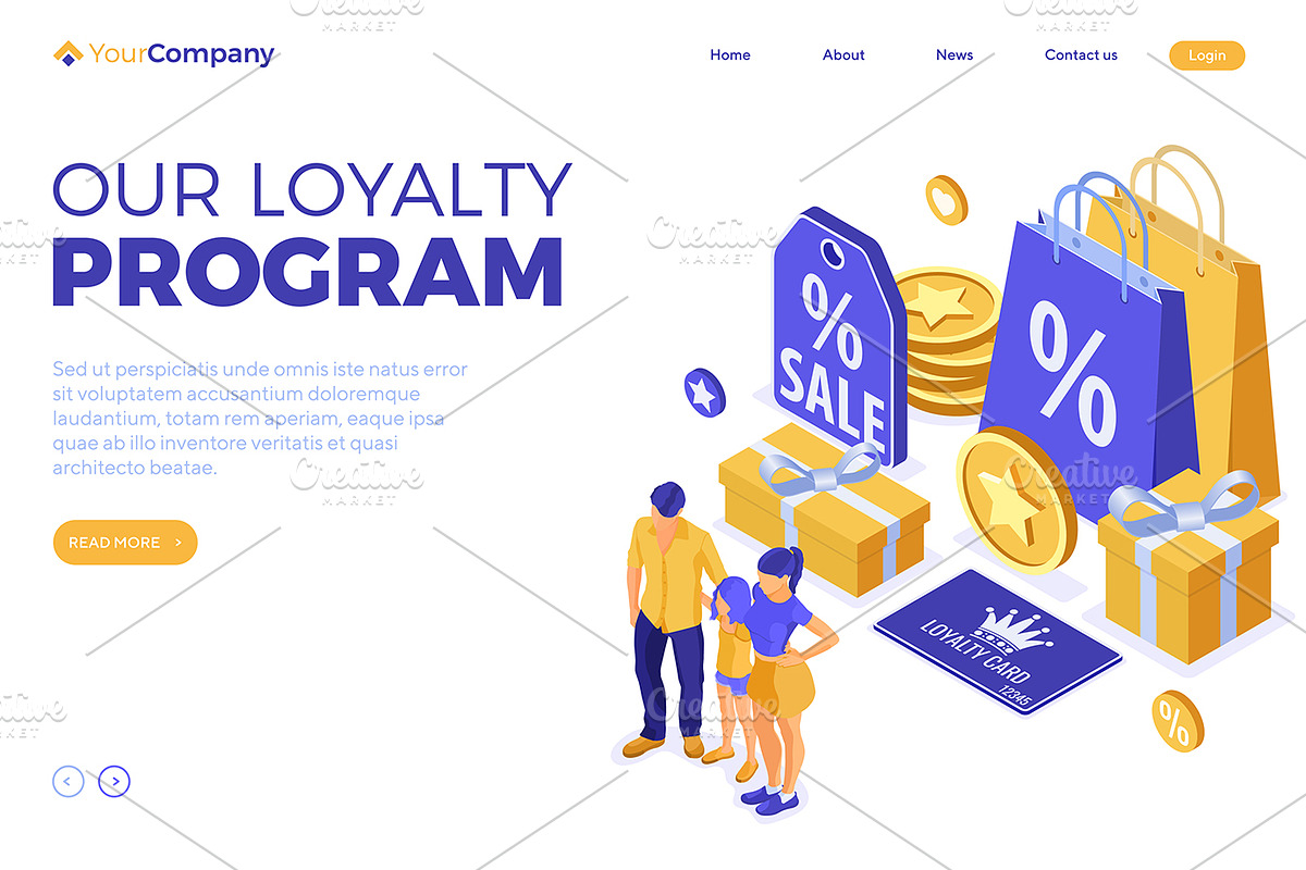 Customer Loyalty Programs Banners, a Person Illustration by TAlex (Photo 6 of 6)