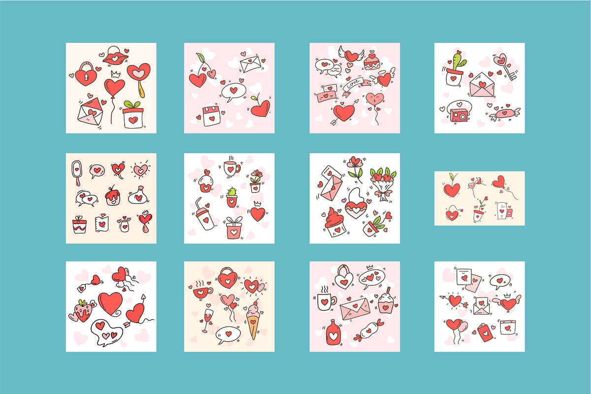Valentines day event doodle style, an Object Illustration by foxndeer (Photo 3 of 4)