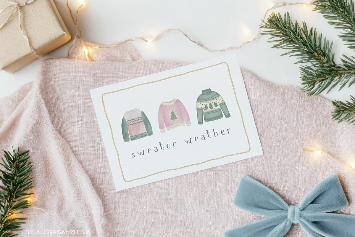 Christmas time illustrations frames, an Object Graphic by alenaganzhela (Photo 8 of 11)