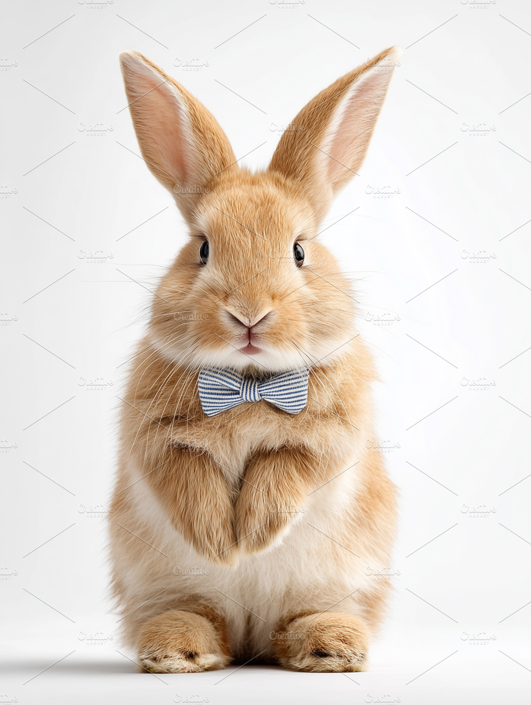 Adorable fluffy Easter rabbit with, an Animal Photo by MistyDay