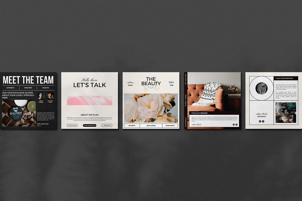 TARA TALK | Podcast kit, a Social Media Template by Analogi Studio (Photo 4 of 9)