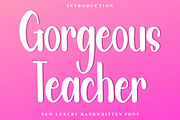 Gorgeous Teacher, a Handwritten Font by InermediaSTUDIO (Thumbnail 1 of 8)