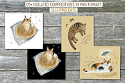 Sleeping Cats, an Illustration by Budogoshch (Thumbnail 6 of 12)