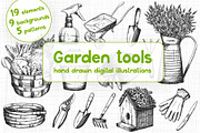 Garden tools set, an Illustration by Lina_Lisichka (Thumbnail 1 of 7)