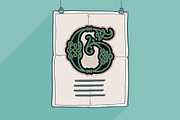Celtic Nova colored font, a Script Font by kaer_shop (Thumbnail 6 of 10)