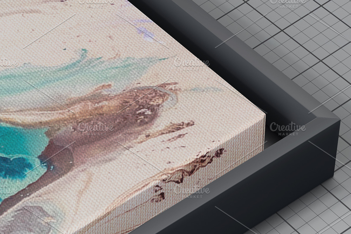 Wood Frame Canvas Mock-Up, a Pens & Pencil Mockup by desgiant (Photo 16 of 26)