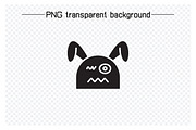 Annoyed and Nervous Rabbit Emoji, an Animal Illustration by Designfour (Thumbnail 2 of 7)