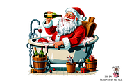 10 PNGs Funny Santa Clipart Bundle, a Graphic by Clipart Bloom (Thumbnail 5 of 17)