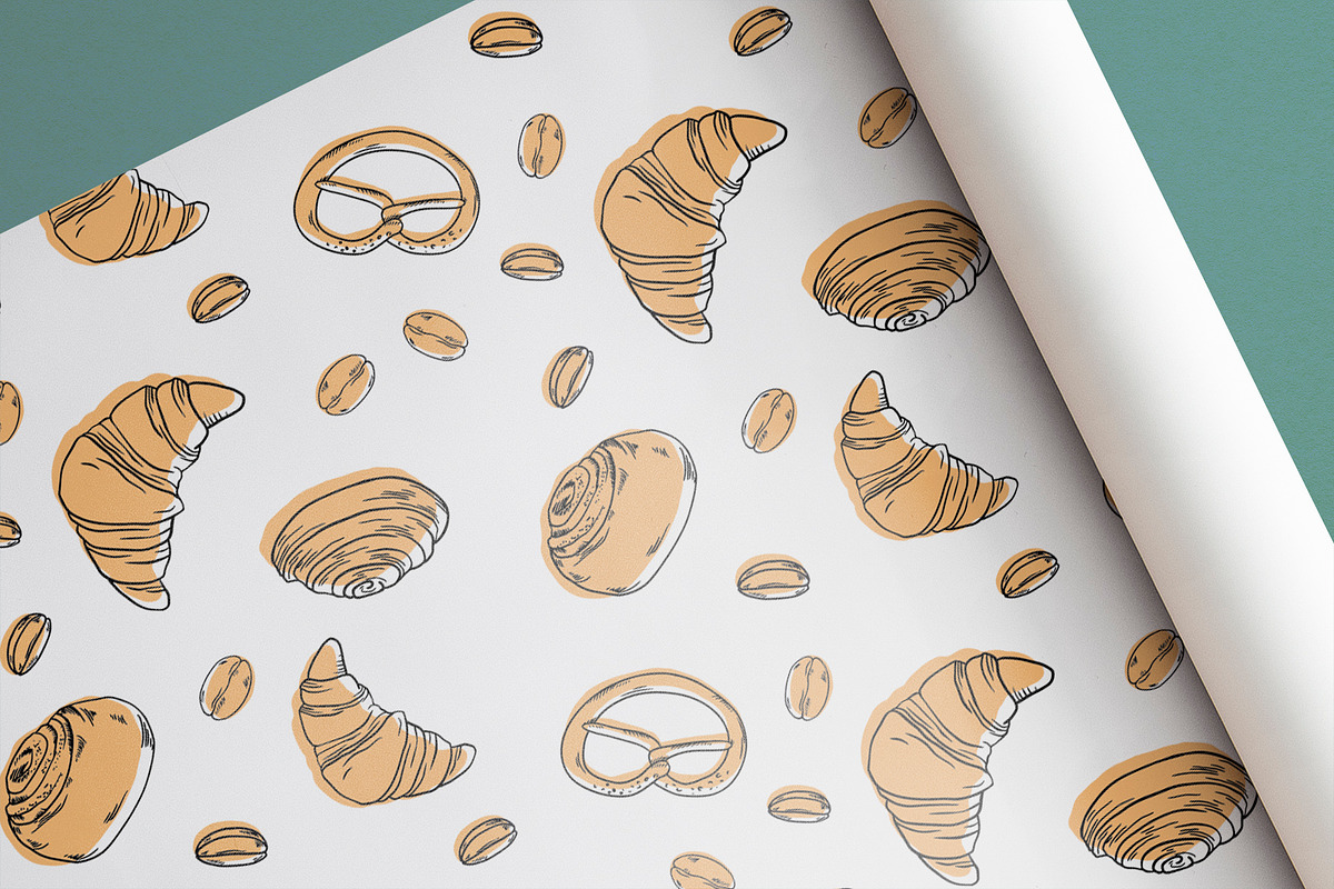 Bakery vector clipart coffee, an Illustration by Lidia's watercolor world (Photo 6 of 8)
