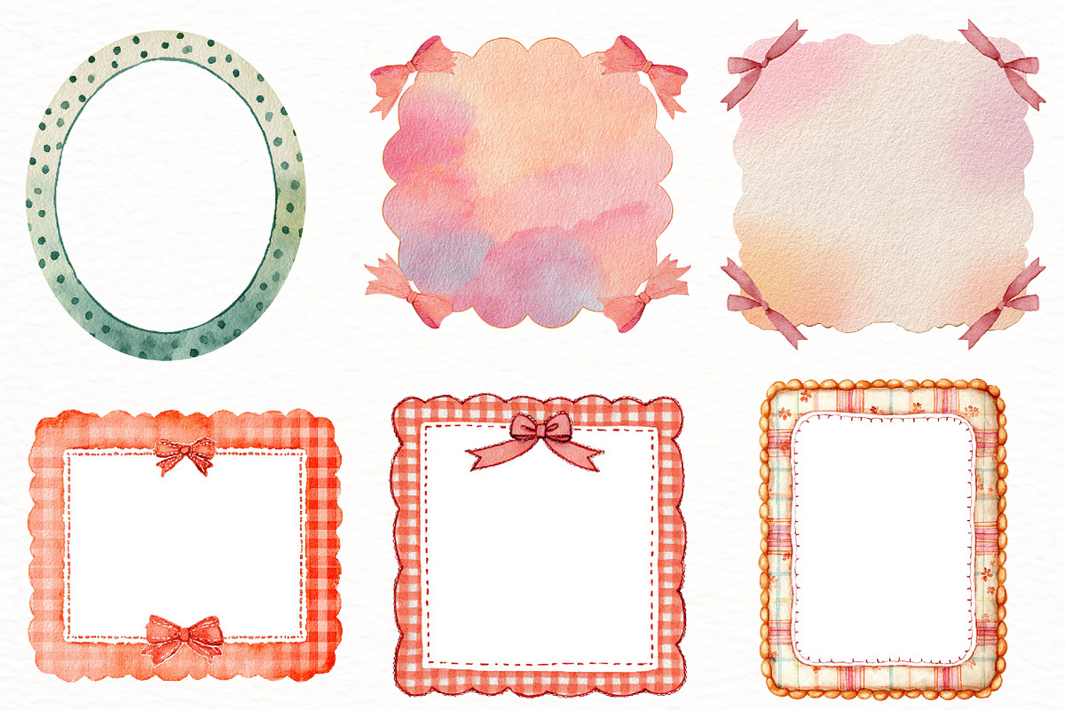 Cottagecore Spring Frame Clipart, an Illustration by Designworld (Photo 3 of 7)