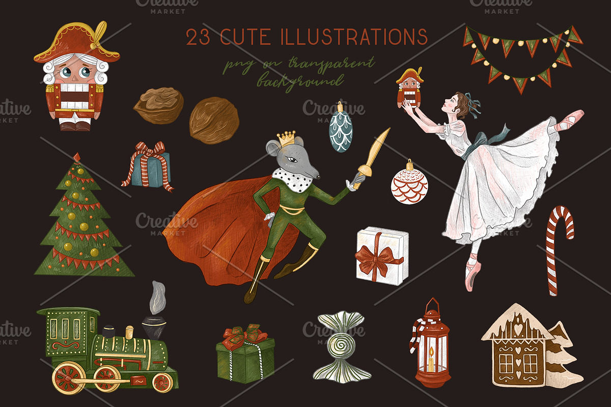Nutcracker collection, a Decorative Illustration by Scarlet Heath Art (Photo 2 of 9)