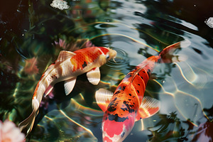 Beautiful Koi Pond, an Animal Photo by k.tay