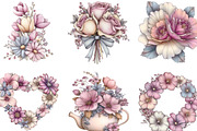Mother's Day Flowers Clipart, an Illustration by Designking (Thumbnail 4 of 6)