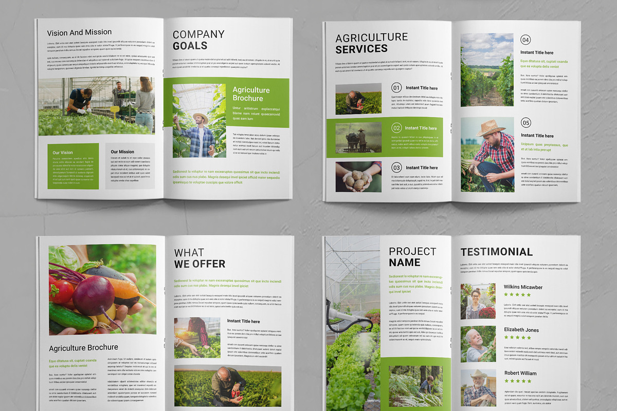 Agriculture Brochure Layout, a Brochure Template by ContestDesign (Photo 3 of 3)