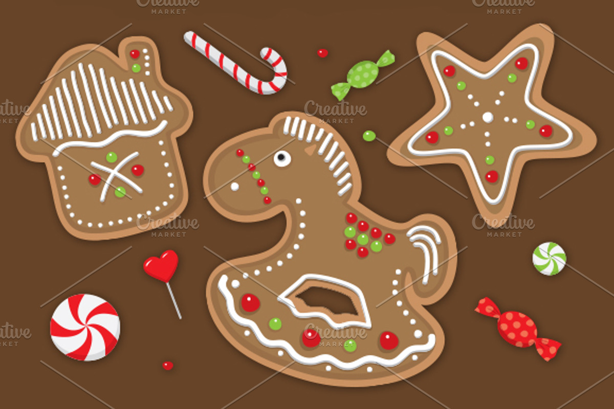'Christmas Cookie'  vector alphabet, an Object Graphic by Cheeba Ribba Designs (Photo 3 of 3)